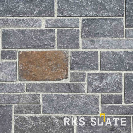 Камень для облицовки камина RKS SLATE Greenwich Gray Temple