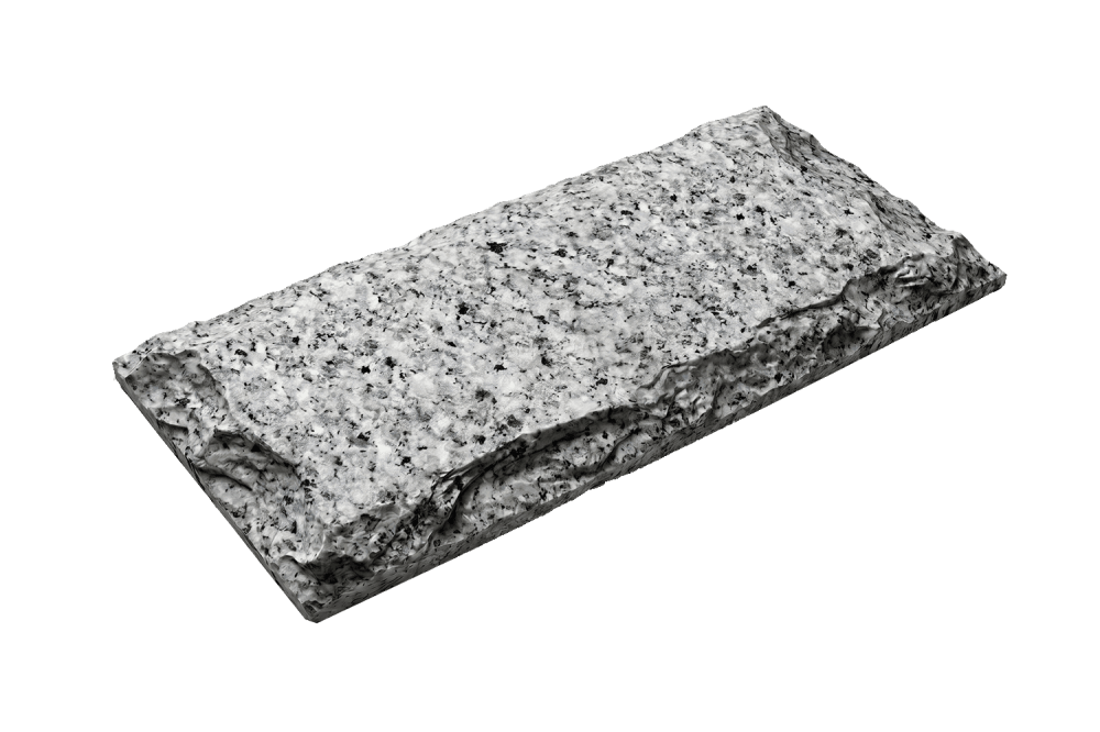 Серая Гранитная плитка Grey, Mushroom под скалу колотая купить в  Белгороде