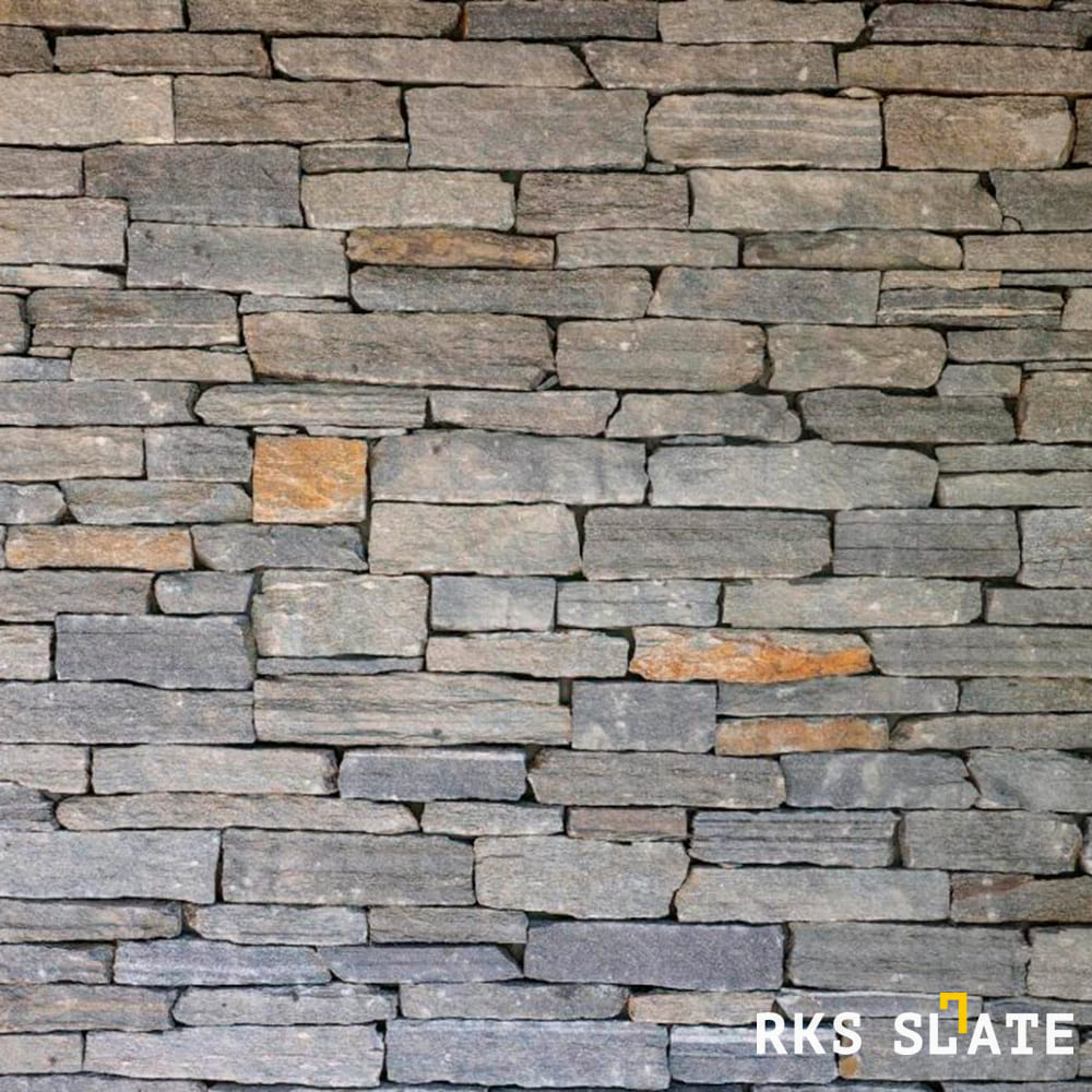 Натуральный камень для фасада RKS SLATE Boston Blend Strips