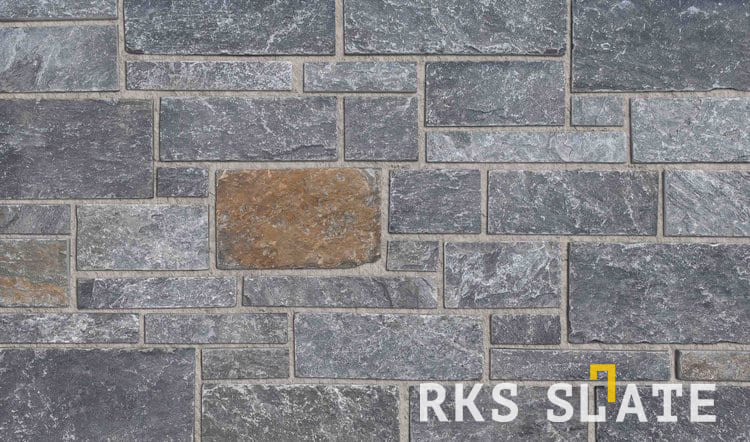 Камень для облицовки камина RKS SLATE Greenwich Gray Temple