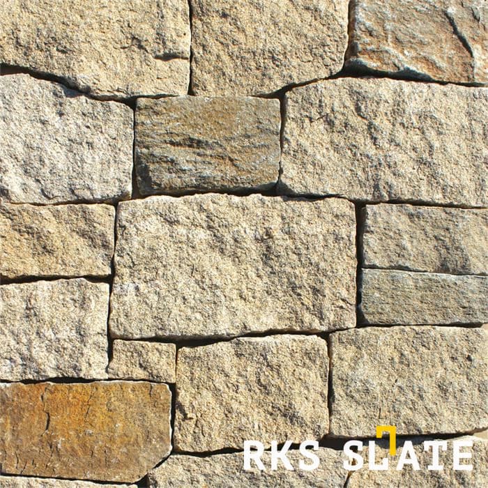 Отделочный камень RKS SLATE Sesame Yellow Quartz Castle