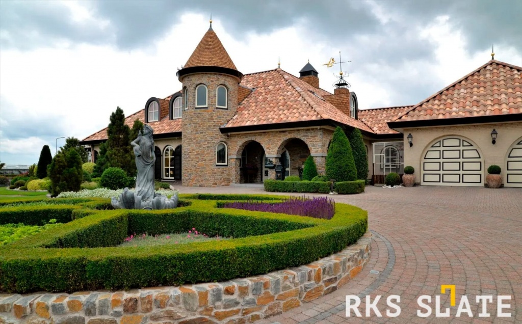Фасадный камень натуральный RKS SLATE Multi Quartz Strips