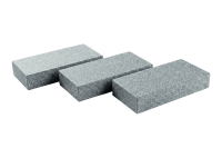 Гранитная брусчатка RKS SLATE Сильвер Пёрл (Silver Pearl), пиленая 200х100 мм на дорожке | Купить гранитную брусчатку в Белгороде | Мощение, ландшафтный дизайн