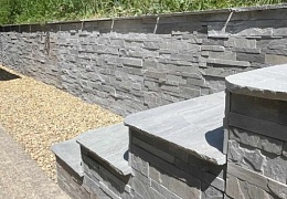3D панели из камня RKS SLATE Belgian Grey Rockface