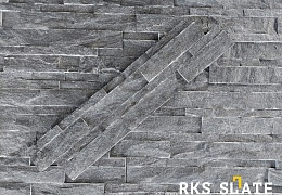 3D мозаика из камня RKS SLATE Кварцит Monsoon Black Rockface
