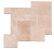 Натуральная плитка из травертина Ivory French Pattern лучшее для интерьера и экстерьера — RKS SLATE 