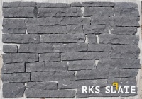 Фасадный камень для фасада RKS SLATE Black Canyon Strips