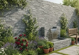 3D панели из камня RKS SLATE Belgian Grey Rockface