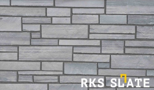 Натуральный камень для фасада RKS SLATE Grey Quartz Strips
