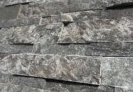 3D мозаика из камня RKS SLATE Кварцит Monsoon Black Rockface