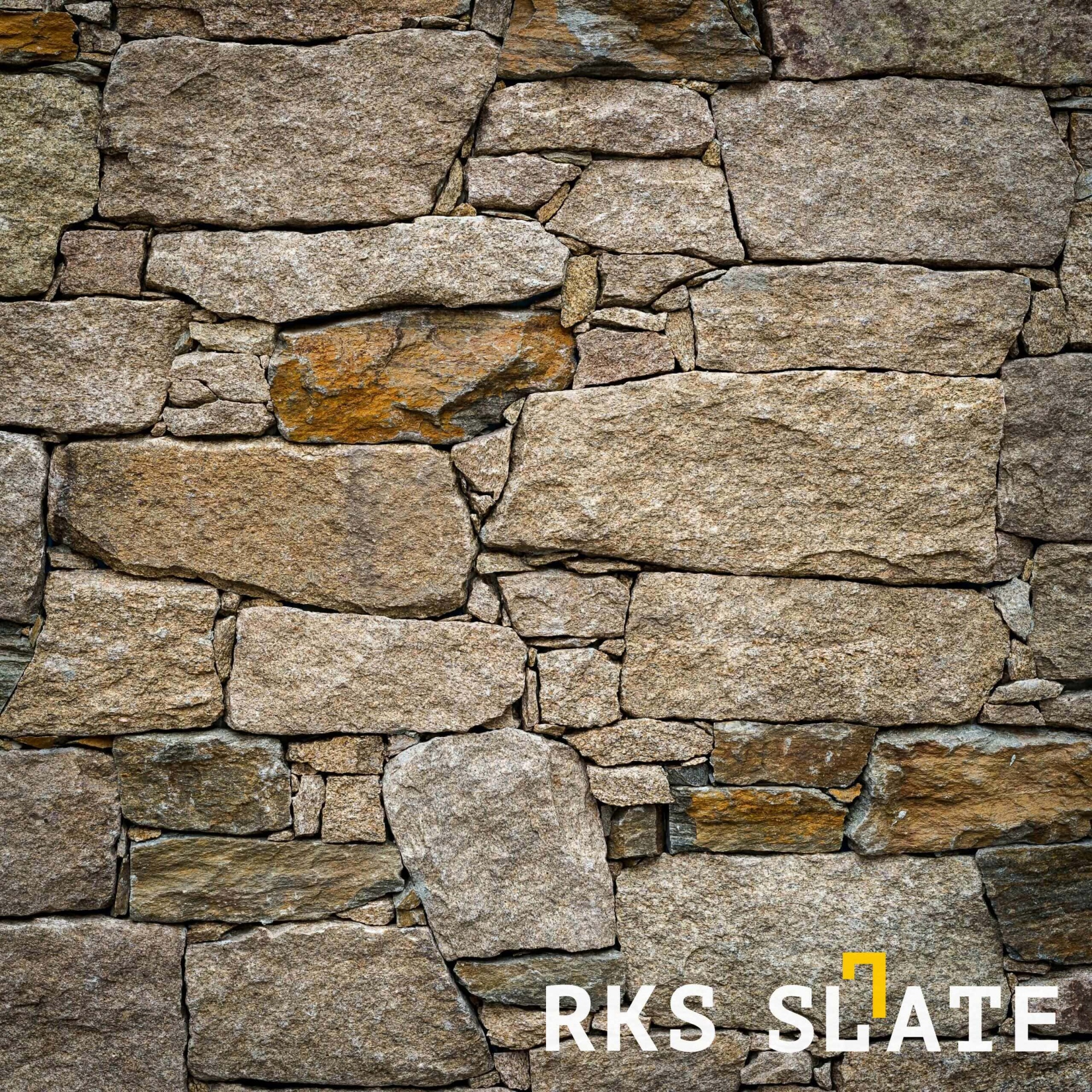 Отделочный камень RKS SLATE Sesame Yellow Quartz Castle