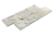 Текстура белого кварцита 3D панели RKS SLATE White Quartz Classic, крупный план
