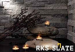 3D панели RKS SLATE Кварцит Shimla White Natural