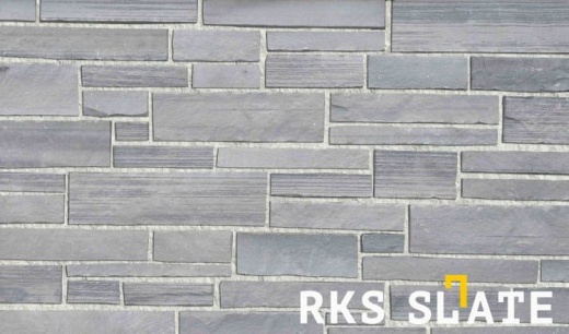 Натуральный камень для фасада RKS SLATE Grey Quartz Strips