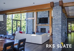 Облицовочный камень RKS SLATE Black Slate Strips