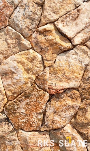 Облицовочный камень для фасада RKS SLATE Dessert Rock Travertine Loose