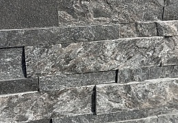 3D мозаика из камня RKS SLATE Кварцит Monsoon Black Rockface
