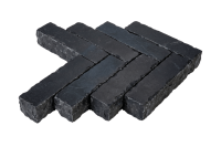 Брусчатка RKS Slate Belgian Black Паркет 200х50 мм. Прочная тротуарная плитка из натурального известняка. Лучшая цена на плитку из камня известняк