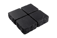 RKS Slate Belgian Black Limestone 100х100 мм. Прочная тротуарная плитка и плитка для пола из натурального известняка. Лучшая цена на плитку из камня известняк